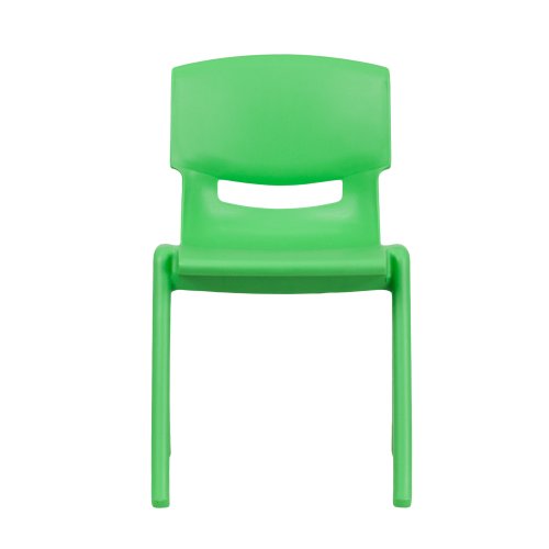 Flash Furniture 5 Pack Green Plastic Stackable School Chair With 13.25'' Seat Height #TOP3