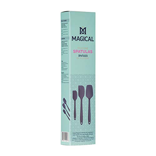 MAGICAL BUTTER Silicone Spatulas 3-Pack - Heat-Resistant & Dishwasher-Safe Kitchen Tools - Spatulas & Spoonula with Non-Slip Grip - Easily Combine Ingredients & Remove Mixtures from Molds & Trays by MAGICAL BUTTER - Image 8