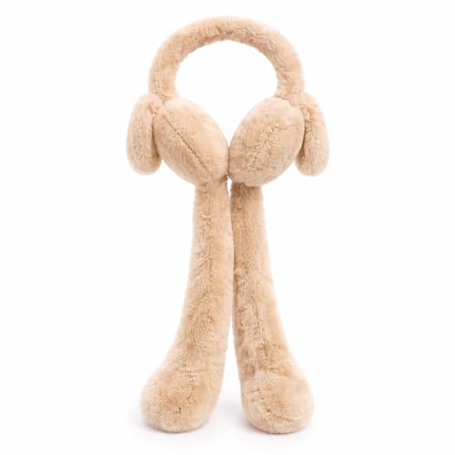 Image of Btag Kids Premium Plush Bunny Earmuffs - Ultra-Soft, Windproof Ear Warmers with Animated Moving Ears