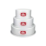 Fat Daddio’s Anodized Aluminum 3-Tiered Cake Pan Set