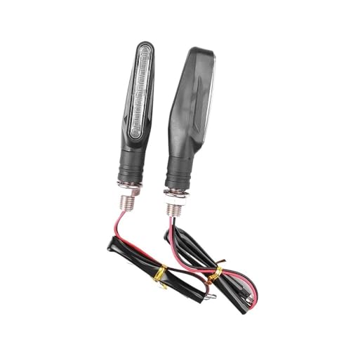 Señales de giro de motocicleta para rutas nocturnas con indicadores LED de parada