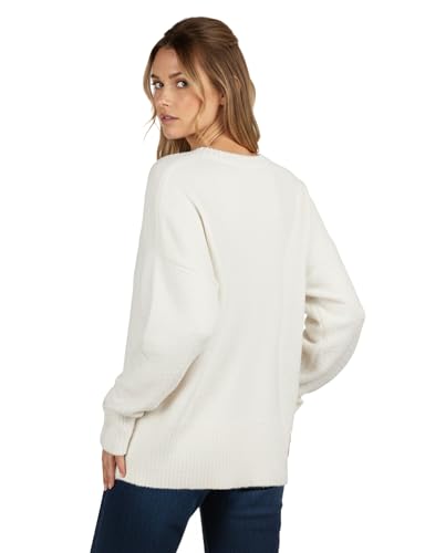 Image of Buauty Womens Oversized Long Sleeve Crewneck Fall Sweaters Chunky Fuzzy Knit Pullover Clothes 2025 Trendy Outfits