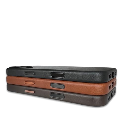 Coque iPhone 17 Pro Pack & Smooch protection cuir marron foncé - 5