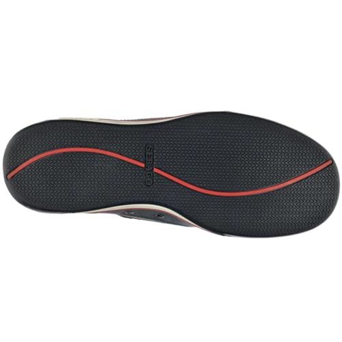 Sebago Triton Three Eyelets Boat Shoes - Waxed Nubuck Leather Moccasins with Breathable Mesh Lining, Comfy EVA Insole, and Rubber Outsole4