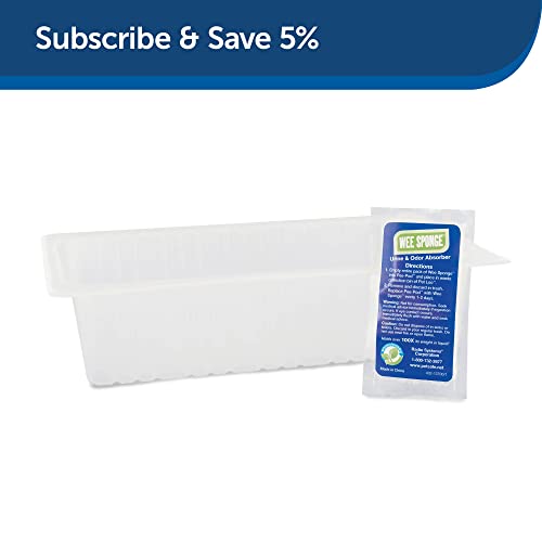 Image of Pet Loo Pee-Pod with Sponge - Indoor Toilet Tray for Pets - Urine Disposal, 7 Count (Pack of 12)