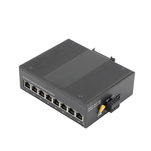 Commutateur industriel 100/1000 Mbps rail DIN RJ45 switch auto MDI/MDIX