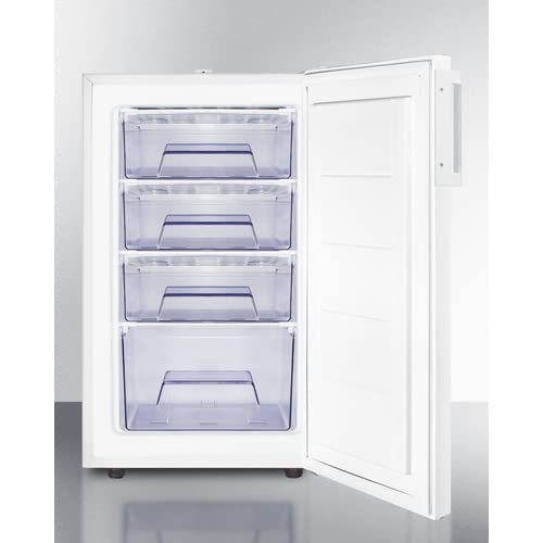 2.8 cu ft Undercounter Medical Freezer - Locking, White, 115v