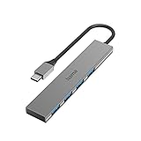 Hochwertige Verarbeitung: USB C Adapter mit edlem und zugleich robustem Gehäuse aus Aluminium, großer Buchsenabstand, Knickschutz gegen Kabelbruch