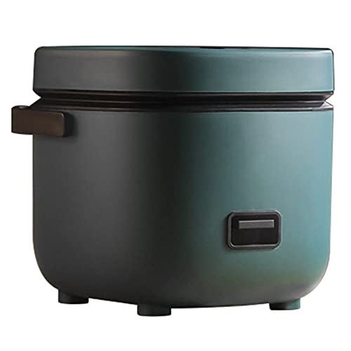 Mini Olla arrocera Viaje Verde 1,2 L. Pequeña función para Mantener Caliente. Olla Antiadherente extraíble. Apta para 1 o 2 Personas. para cocinar Sopa, arroz, guisos, Cereales y Avena.