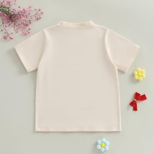 Image of Kids Toddler Girl Back to School Shirt Cute Print First Day of School Tee Shirt Kindergarten Preschool Tops