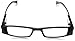 Foster Grant Liberty Reading Glasses, Black/Transparent, 50 mm