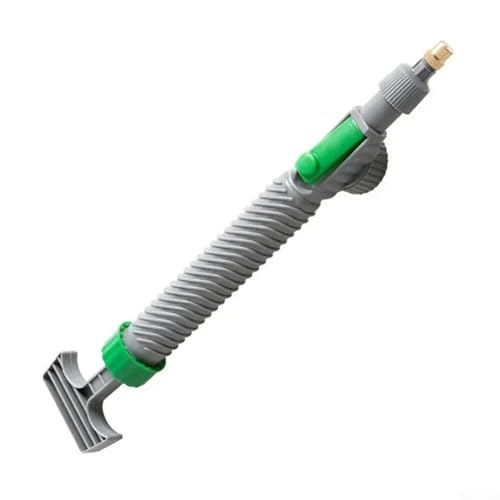 Volakebeing Pulverizador de botellas de plástico ajustable con aire de alta presión y boquilla ajustable, herramienta manual de riego de jardín para plantas y cultivos