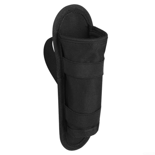 Professional Nylon Microphone Belt Holder Storage Case for Wireless Handheld Mics Stage Performance Equipment Secure Carrying Pouch Black 19x6x5.5cm