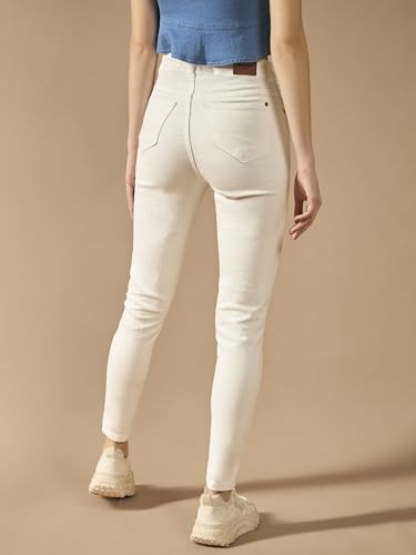 Image of Dolce Crudo Distressed High Rise Skinny Jeans for Women