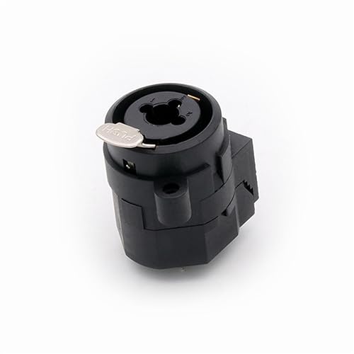 Conector XLR hembra de panel doble función y conector de 7 pines en ángulo recto lote de 10 unidades 5