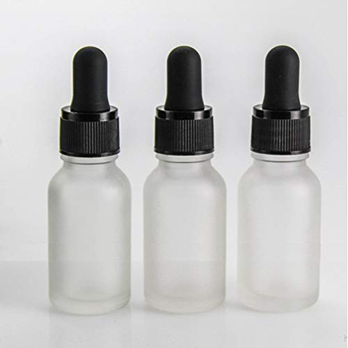 Mollensiuer 1158(12) 12Pcs 15Ml/0.50 Oz Glass Essential Oils Bottles Thick Frosted Dropper Bottle Vials Container For Cosmetics, Serums, E-Liquid, Essential Oils, Aromatherapy, Lab Or Home Diy Supplies  thumb #1