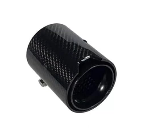 Embout tuyaux d'échappement voiture en carbone biseauté look sport entrée 73mm sortie 93mm