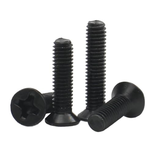 RUOHARD 50/100�� �~�j �X���[�� �u���b�N �X�`�[�� �l�W M1 M1.2 M1.4 M1.6 M1.7 M2 M2.5 ���^�N���X�t���b�g�w�b�h�M���l�W�{���g(10mm,M1.6 x100pcs)