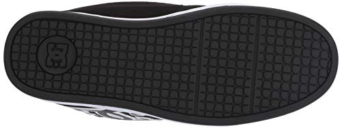 DC Men's Net Skate Casual Shoe Skateboarding, Black/Black/White, 64