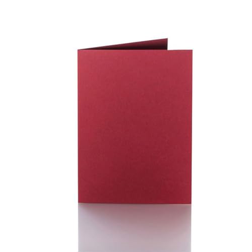 Cartes pliantes haut de gamme 240g bordeaux A5, le choix de l'élégance pour vos projets