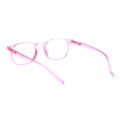 Pastl Womens Reading Glasses Pink Keyhole Frame Magnified Clear Lens +1.5 #TOP2