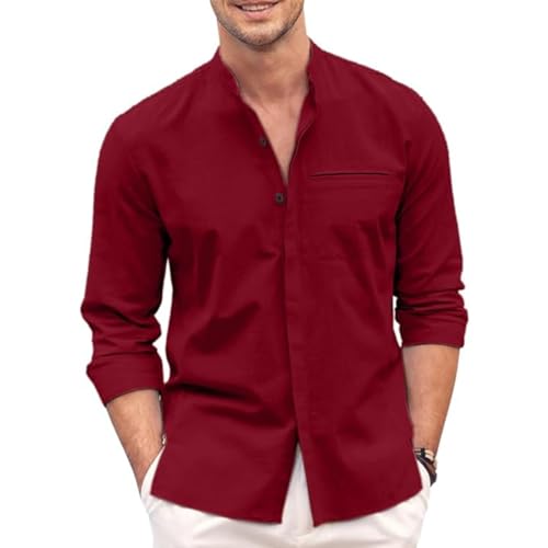 Bellstone Men's Solid Cotton Shirt | Casual | Plain | Full Sleeve...