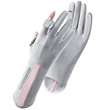 Rtyweth Sonnenschutz-Handschuhe, dünne Eisseide, für Damen und Herren, zum Fahren von Elektromotorrädern, UV-Schutz, V9P4, Angelrutsch, Entlüftung