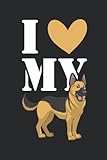  I Love My White German Shepherd: Journal / Notebook / Diary, 120 Blank Lined Pages, 6 x 9 inches, Matte Finish Cover, Great Gift For Kids And Adults
