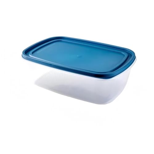 sanzinaz Large Storage Containers with Lids, 2 Pack, 2.5 Gallon Rectangle Plastic Storage Bins, Stackable Kitchen Organizer Containers for Pantry, Meal Prep, Leftovers, Dry Goods, Home Organization - Image 3