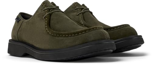 Camper Para Hombre. K100999-002 Zapatos De Piel Norman Verde Oscuro (40), Plano, Cordones, Casual - 5