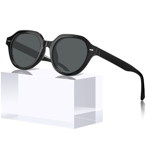 Image of STGATN Retro-Inspired Polygon Men's Sunglasses - Vintage Frame, Polarized UV Protection ST3534