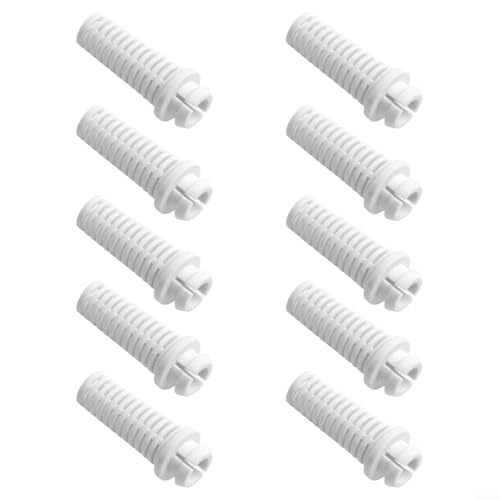 Honseadek Conector de prensaestopas de PVC de goma para maletero de 5,5 mm a 10 mm para herramientas eléctricas, cargador de teléfono móvil, taladro eléctrico, paquete de 10 (7 mm, blanco)