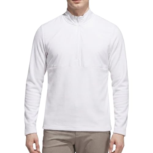 adidas Men's Ultimate365 Hybrid Quarter-Zip Jacket, White, X-Large