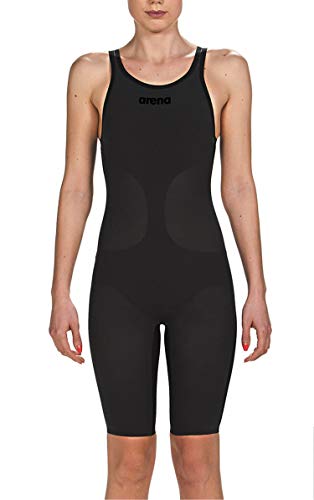 Arena Powerskin Carbon Air Women's Closed Back Racing Swimsuit, Black/Black, 28
