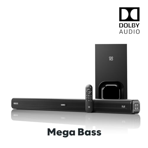 Image of GOVO GoSurround 880 Dolby Digital | 240W Sound bar, 2.1 Channel Home Theatre, 6.5 inch subwoofer, HDMI, Opt, AUX, USB & Bluetooth, 3 Equalizer Modes, Stylish Remote & LED Display (Black)