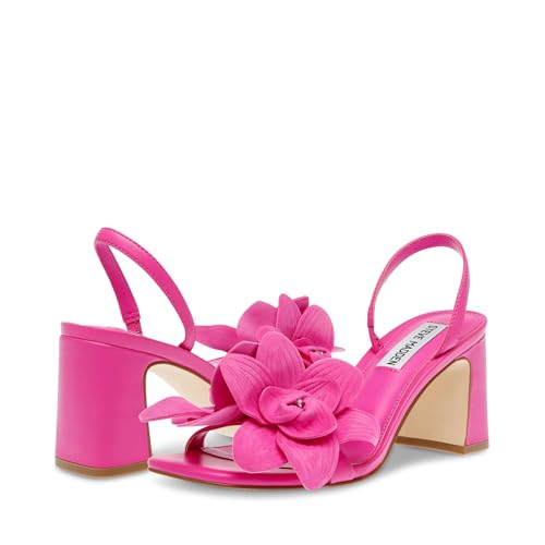 Steve Madden Farrie sandale à talon carré pour femme, nu-pieds d'été tendance chic