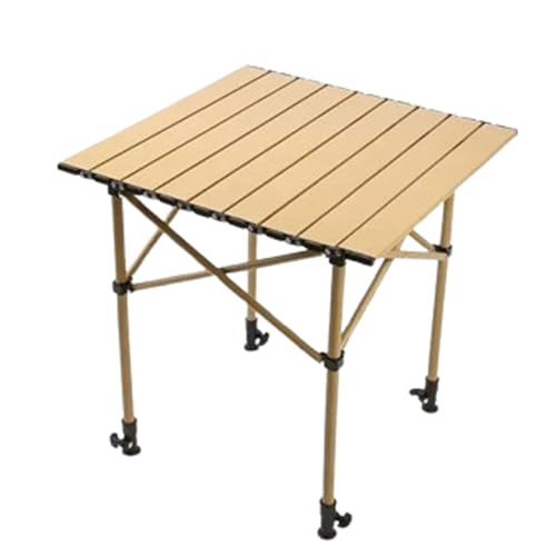 Table de camping pliable imperméable avec pieds réglables en hauteur