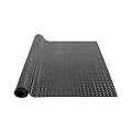 VEVOR Diamond-Plate Rubber Flooring Roll, 3 mm x 4 ft x 6 ft Garage Floor Mat, SBR Rubber Garage Flooring Roll, Easy to Clean, Diamond Plate Rubber Mat for Under Cars, Garage Industry Gym, Black