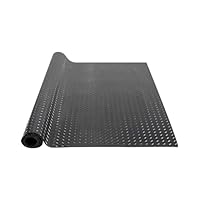 VEVOR Gummimatte 4625 x 1236 mm Bodenmatte SBR-Gummi Bodenbelag 3 mm Dicke Noppenmatte Diamant Tränenblech Bodenmatte Antirutschmatte Gummibelag Ideal für Garagen, Lagerhallen, Fitnessstudios, Gehwege