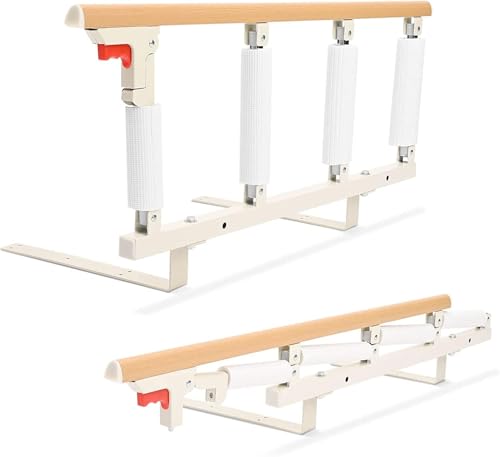 AUORUSI Sponda letto anziani anticaduta,sponde letto anticaduta pieghevoli,Sponda letto bambini,protezioni laterali,sponda letto matrimoniale Adatto per casa e ospedale