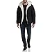 Calvin Klein Men's Mid-Weight Sherpa Lined Puffer Jacket, Sherpa Lined, Ebony, X-Large