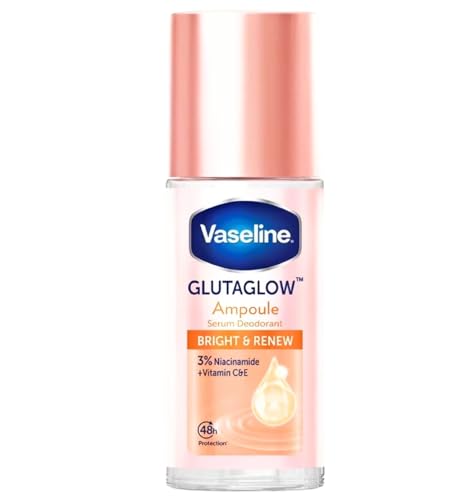 Vaseline Glutaglow Roll-On Serum Deodorant, Bright & Renew, 45 Ml