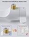Hibbent Bidet Attachment for Toilet, Non-Electric Dual Nozzle for Frontal & Rear Wash, Adjustable Water Pressure Control, Fresh Water Bidet Toilet Seat, White
