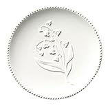 DECORNIJIA Plato de Cerámica con Americano para Steak y Pasta Multipropósito para Postres y Comida Occidental Práctico y Decorativo para Hogar y Regalos