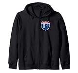 I-81 Interstate Road Trip Travel Souvenir - Interstate 81 Zip Hoodie