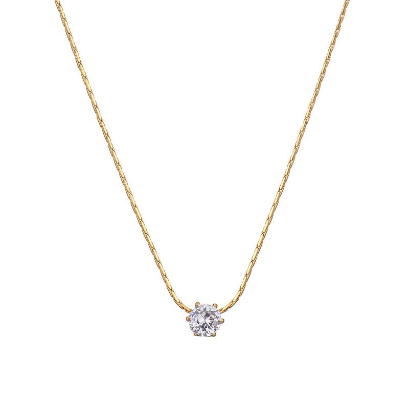 Ankaha Anti Tarnish Gold-Plated Chain With Solitaire Pendant Necklace for Women & Girls | Lightweight, Skin-Safe, Hypoallergenic, Lightweight Statement Necklace | Fashion Jewelry | Gift for Her-picture-40