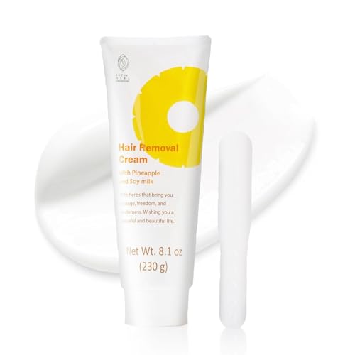 SUZUKI HERB LABORATORY Hair Removal Cream for Women with Pineapple and Soymilk, Made in Japan, 8.1 OZ