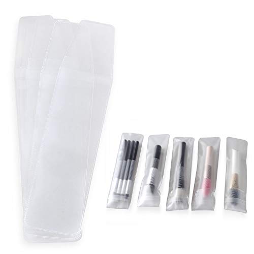 10 Pcs Large Size Cosmetic Makeup Brushes protector PVC bag/pouch (not include the brushes) (10PVC)