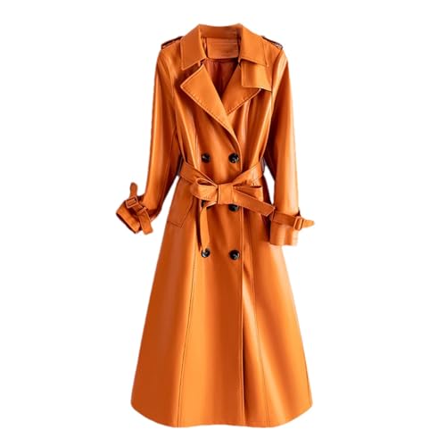 Trench-coat en cuir d'agneau idéal pour sublimer vos tenues de mi-saison