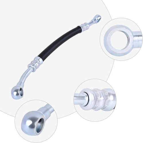 Dixhills Motorölschlauch Ölleitung Ölschlauch für 6-Zylinder kompatibel mit 3er E46 5er E39 E60 E61 7er E38 E65 E66 E67 X3 E83 X5 E53 Z4 E85 Ersatz für 11361705532 1705532